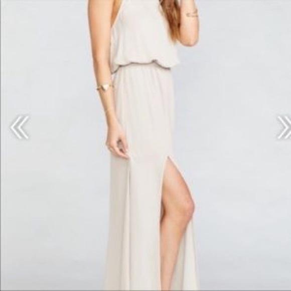 SMYM Heather Halter Maxi Dress in Show Me Ring - Picture 4 of 11